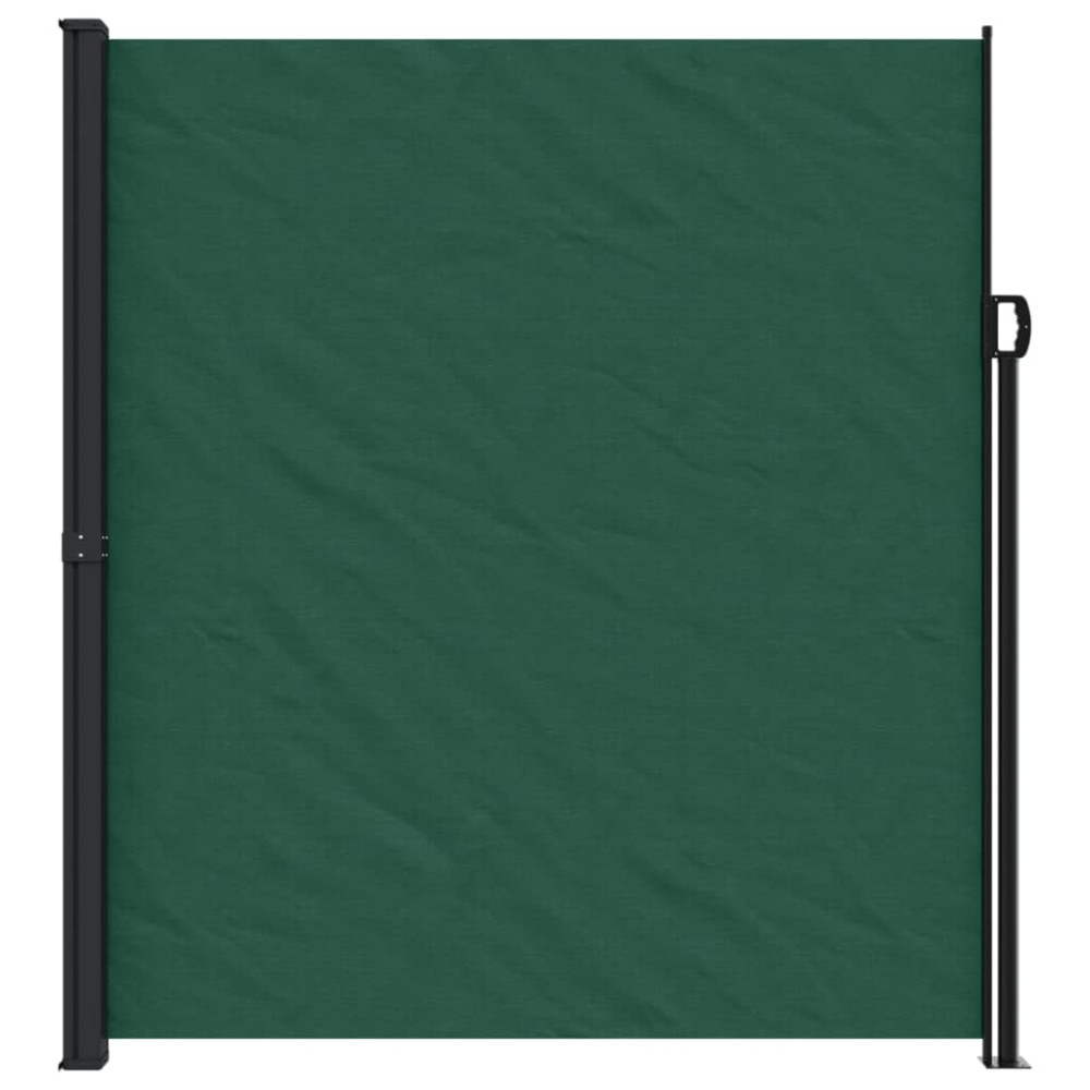 Produktbild för Infällbar sidomarkis mörkgrön 220x600 cm