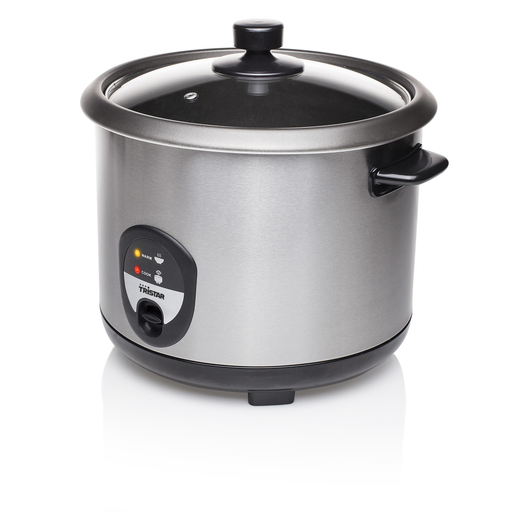 Produktbild för Tristar RK-6129 riskokare 2,2 l 900 W Svart, Rostfritt stål