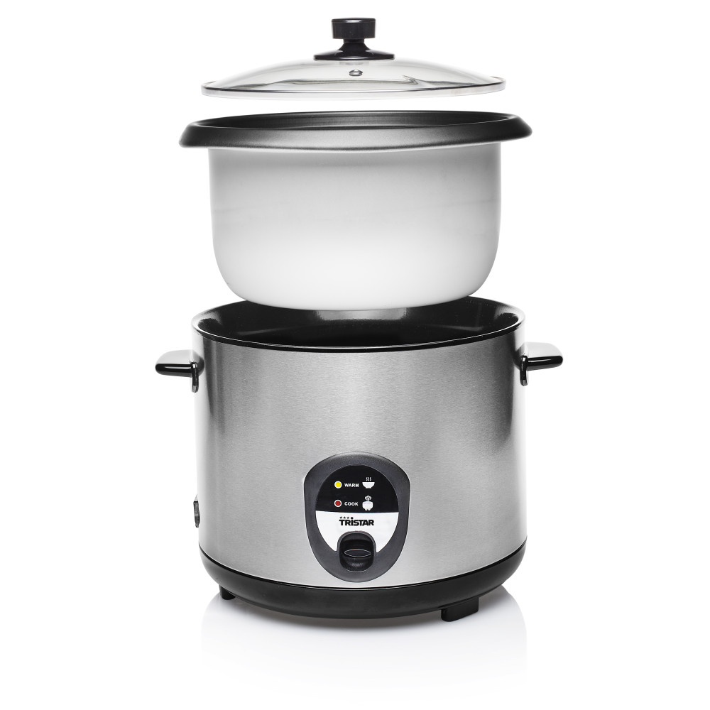 Produktbild för Tristar RK-6129 riskokare 2,2 l 900 W Svart, Rostfritt stål