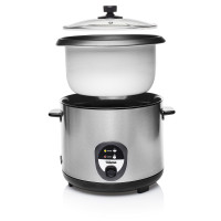 Produktbild för Tristar RK-6129 riskokare 2,2 l 900 W Svart, Rostfritt stål