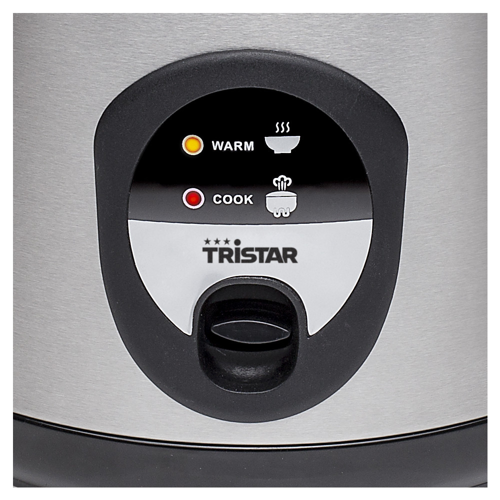 Produktbild för Tristar RK-6129 riskokare 2,2 l 900 W Svart, Rostfritt stål