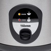 Produktbild för Tristar RK-6129 riskokare 2,2 l 900 W Svart, Rostfritt stål