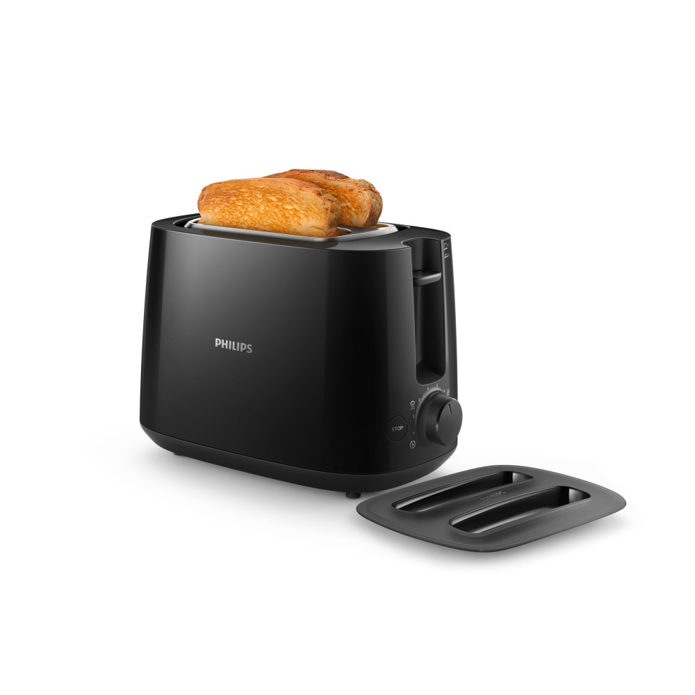 Produktbild för Philips Daily Collection HD2582/90 brödrostar 8 2 skivor 830 W Svart