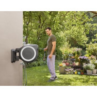 Produktbild för Gardena RollUp Väggmonterad rulle Automatisk Svart, Grå