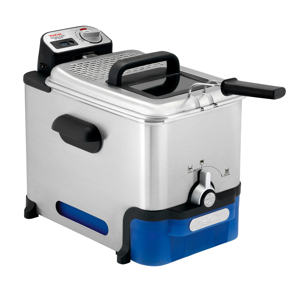 Produktbild för Tefal Oleoclean Pro Inox & Design FR8040 Single 3,5 l 2300 W Svart, Rostfritt stål