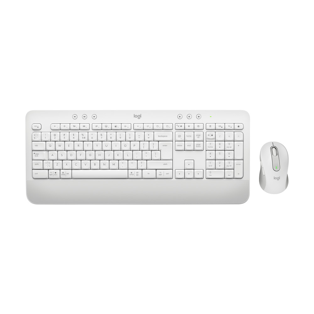 Produktbild för Logitech Signature MK650 Combo For Business tangentbord Mus inkluderad Bluetooth QWERTY Dansk, Finsk, Norsk, Svensk Vit