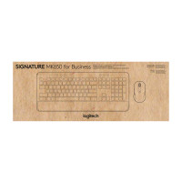 Produktbild för Logitech Signature MK650 Combo For Business tangentbord Mus inkluderad Bluetooth QWERTY Dansk, Finsk, Norsk, Svensk Vit