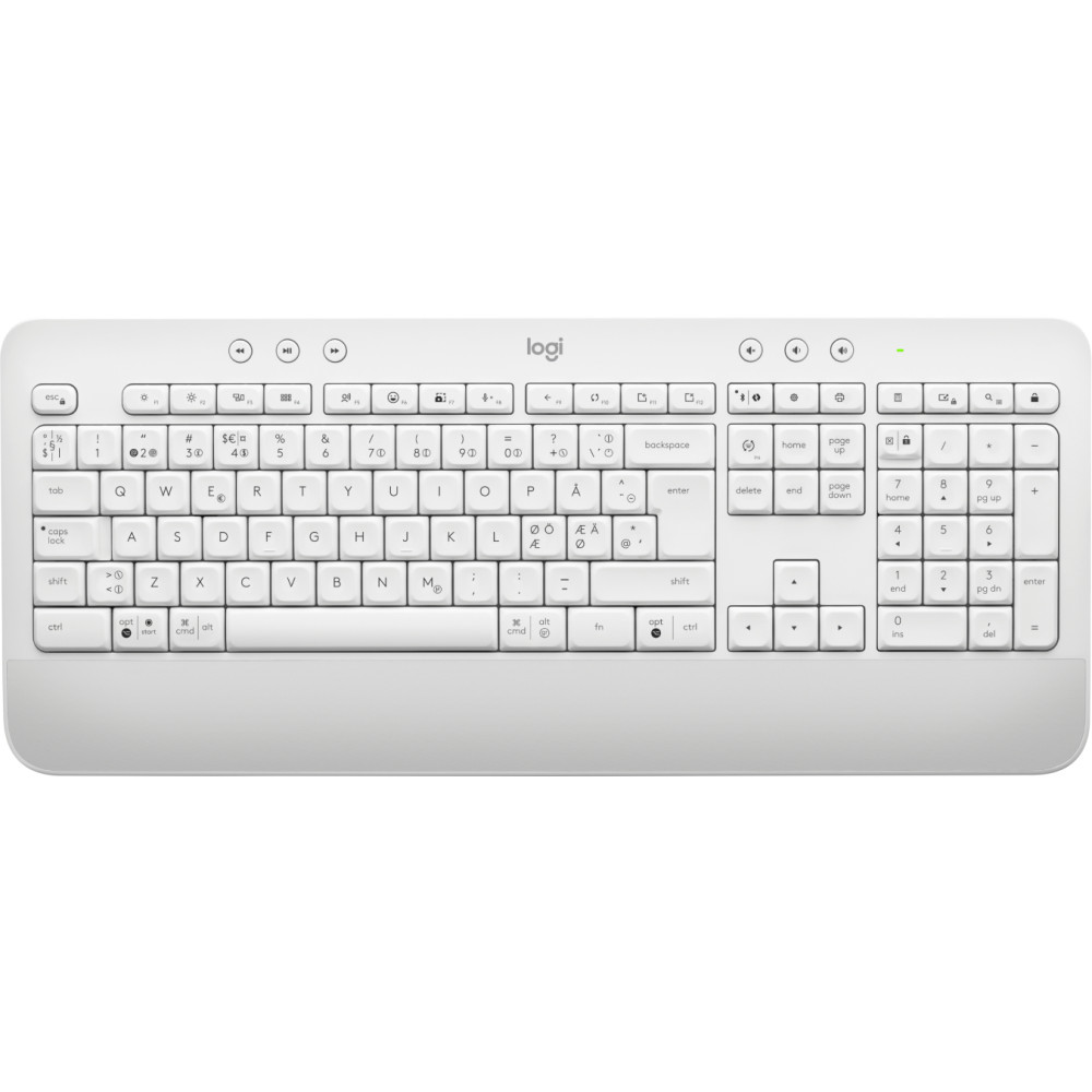 Produktbild för Logitech Signature MK650 Combo For Business tangentbord Mus inkluderad Bluetooth QWERTY Dansk, Finsk, Norsk, Svensk Vit