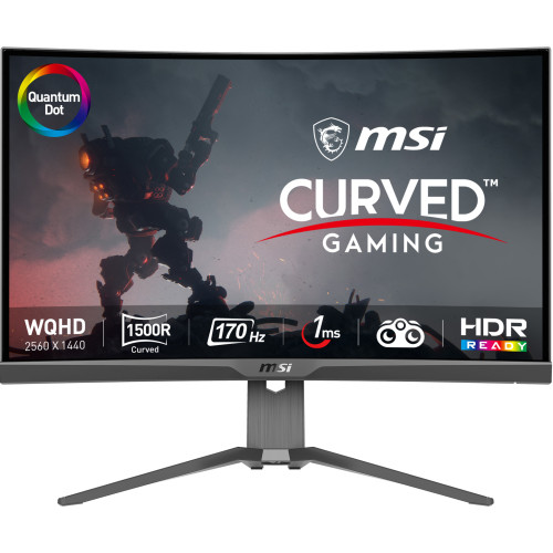 MSI MSI MAG 275CQRF QD platta pc-skärmar 68,6 cm (27") 2560 x 1440 pixlar Wide Quad HD Svart