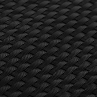 Produktbild för Balkongskärm svart 500x80 cm polyrotting