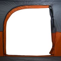 Produktbild för Campingtält 4 personer orange vattentätt