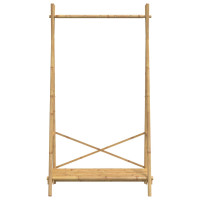 Produktbild för Klädställ med hylla 102x50x190 cm bambu