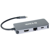 Produktbild för D-Link DUB-2335 - dockningsstation - USB-C / Thunderbolt 3 - HDMI