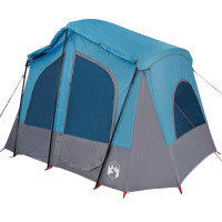 Produktbild för Campingtält 5 personer blå vattentätt
