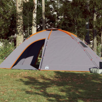 Produktbild för Campingtält 8 personer orange vattentätt