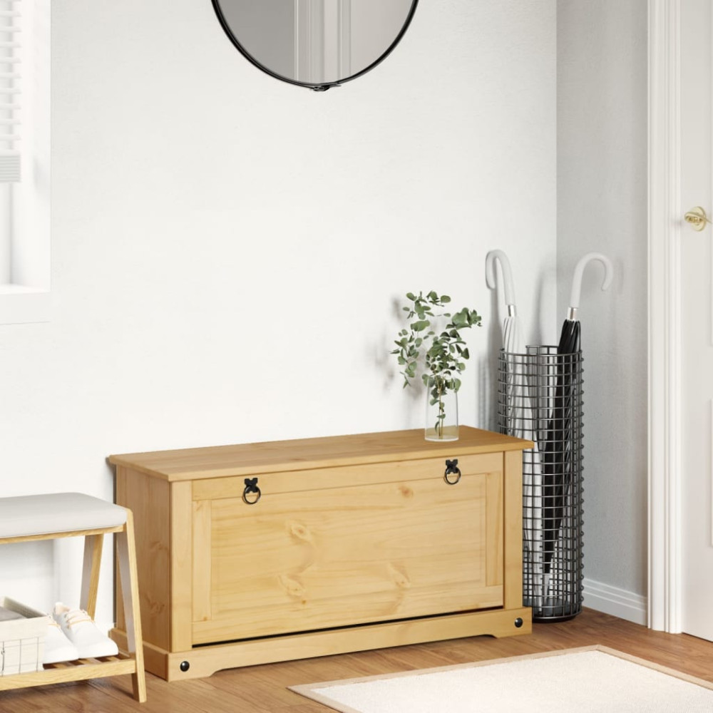 Produktbild för Skoskåp Corona 99x32x47 cm massiv furu
