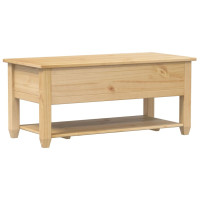 Produktbild för Soffbord med lådor Corona 100x48x45 cm massivt trä