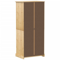 Produktbild för Garderob Corona 76x50x170 cm massiv furu