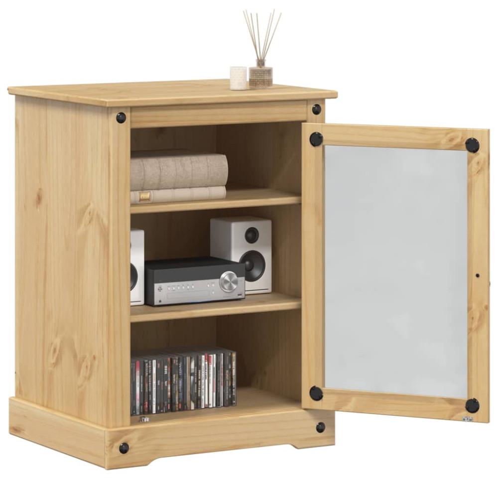 Produktbild för HiFi-skåp Corona 60x50x82 cm massiv furu