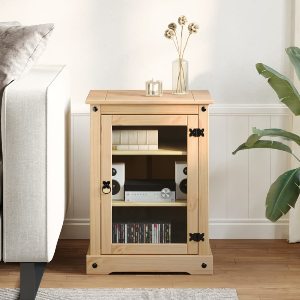 Produktbild för HiFi-skåp Corona 60x50x82 cm massiv furu