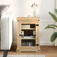 Produktbild för HiFi-skåp Corona 60x50x82 cm massiv furu