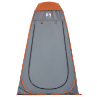 Produktbild för Ombytestält grå och orange pop-up vattentät