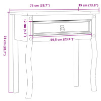 Produktbild för Konsolbord Corona 114x34,5x73 cm massiv furu