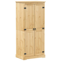 Produktbild för Garderob Corona 76x50x170 cm massiv furu