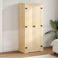 Produktbild för Garderob Corona 76x50x170 cm massiv furu
