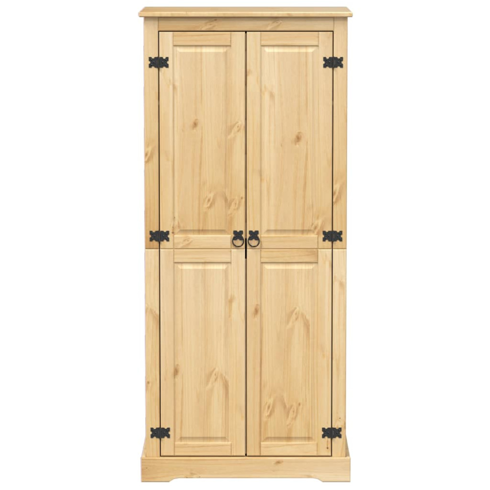 Produktbild för Garderob Corona 76x50x170 cm massiv furu