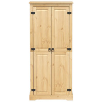 Produktbild för Garderob Corona 76x50x170 cm massiv furu
