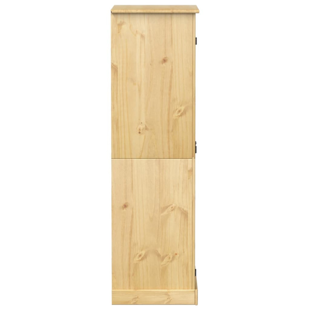 Produktbild för Garderob Corona 76x50x170 cm massiv furu