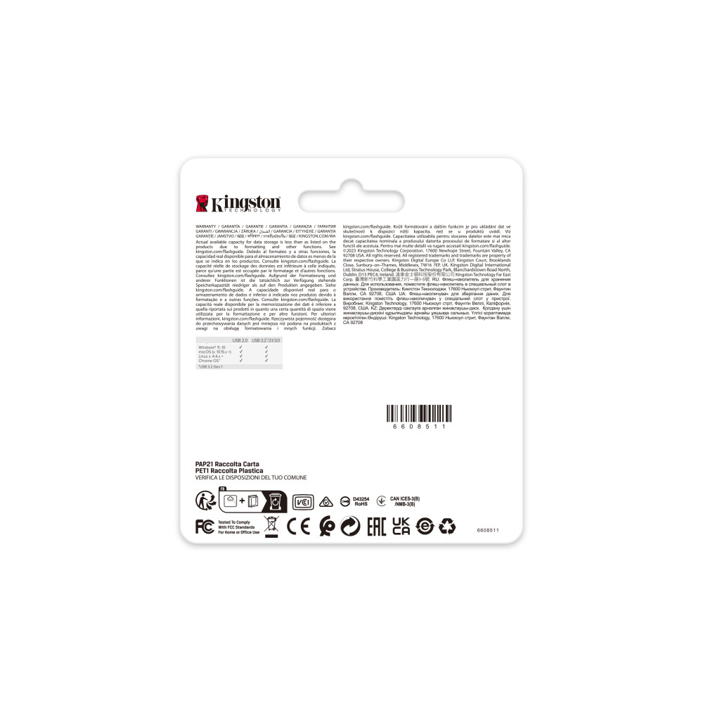 Produktbild för Kingston Technology DataTraveler SE9 G3 USB-sticka 64 GB USB Type-A 3.2 Gen 1 (3.1 Gen 1) Guld
