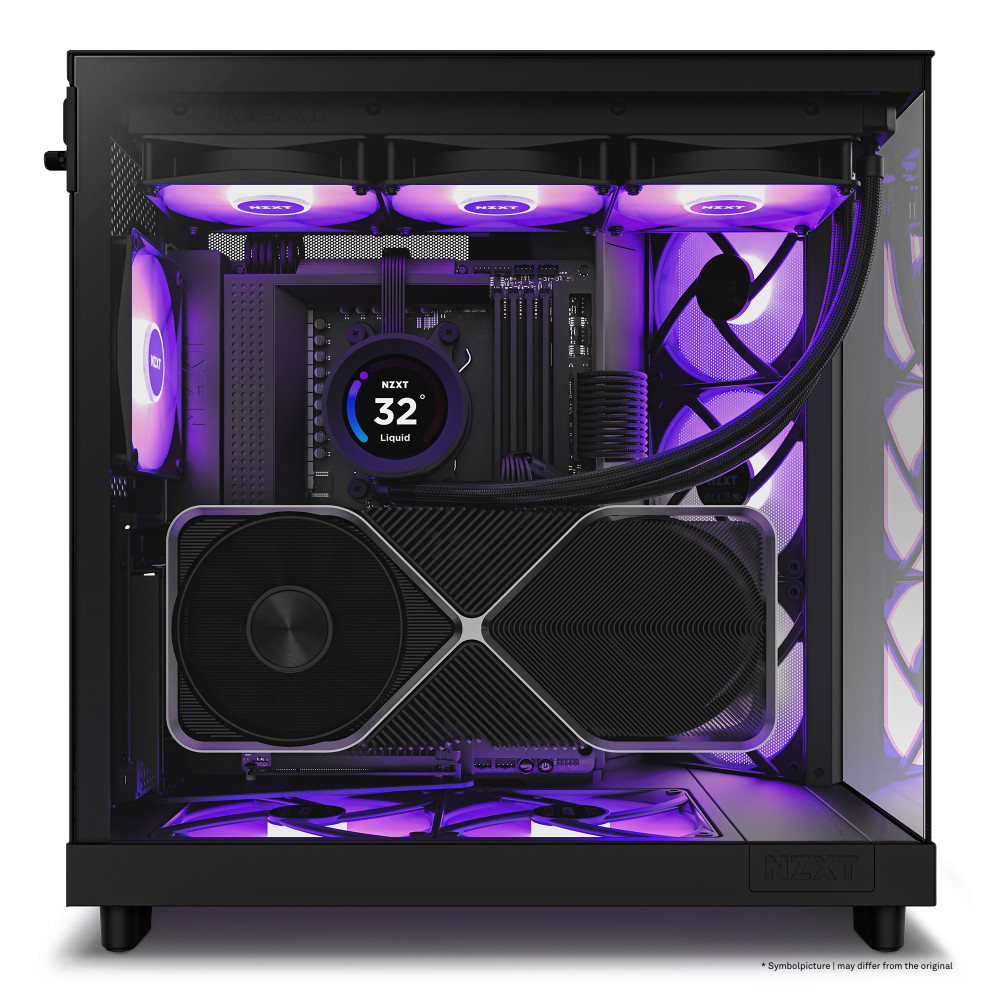 Produktbild för NZXT H6 Air Flow Midi Tower Svart