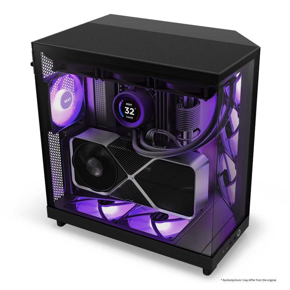 Produktbild för NZXT H6 Air Flow Midi Tower Svart