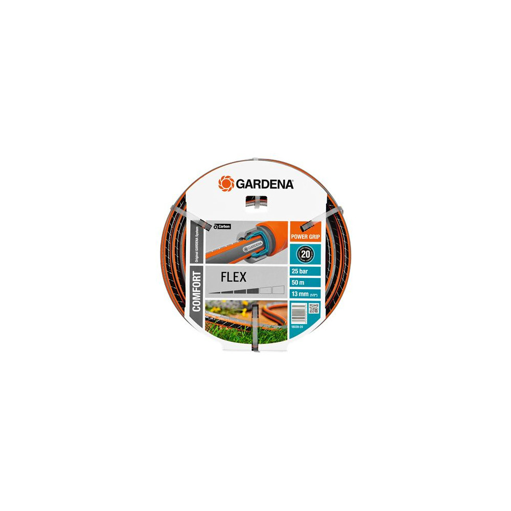Produktbild för Gardena 18039-20 trädgårdsslangar 50 m Svart, Grå, Orange