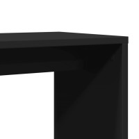 Produktbild för Sidobord 2 st svart 50x30x50 cm konstruerat trä