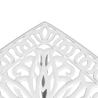 Produktbild för Trädgårdsbord vit 53x53x53 cm gjuten aluminium