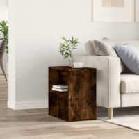 Produktbild för Soffbord rökfärgad ek 50x30x50 cm konstruerat trä