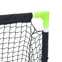 Produktbild för Barnfotbollsmål hopfällbar svart 90x64x64 cm