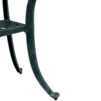 Produktbild för Trädgårdsbord grön Ø48x53 cm gjuten aluminium