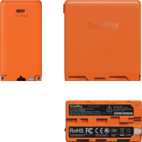 Produktbild för SmallRig 4576 Camera Battery USB-C Rechargeable NP-F970 Orange