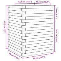 Produktbild för Odlingslåda 50x50x68,5 cm impregnerat furu