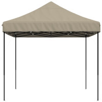 Produktbild för Pop-Up hopfällbart partytält 410x279x315 cm taupe