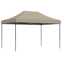 Produktbild för Pop-Up hopfällbart partytält 410x279x315 cm taupe