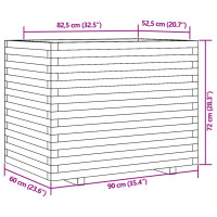 Produktbild för Odlingslåda 90x60x72 cm impregnerat furu