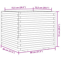 Produktbild för Odlingslåda 80x80x72 cm impregnerat furu