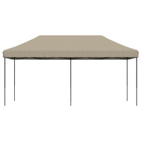 Produktbild för Pop-Up hopfällbart partytält 580x292x315 cm taupe