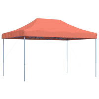 Produktbild för Pop-Up hopfällbart partytält 440x292x315 cm terrakotta