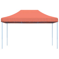 Produktbild för Pop-Up hopfällbart partytält 440x292x315 cm terrakotta